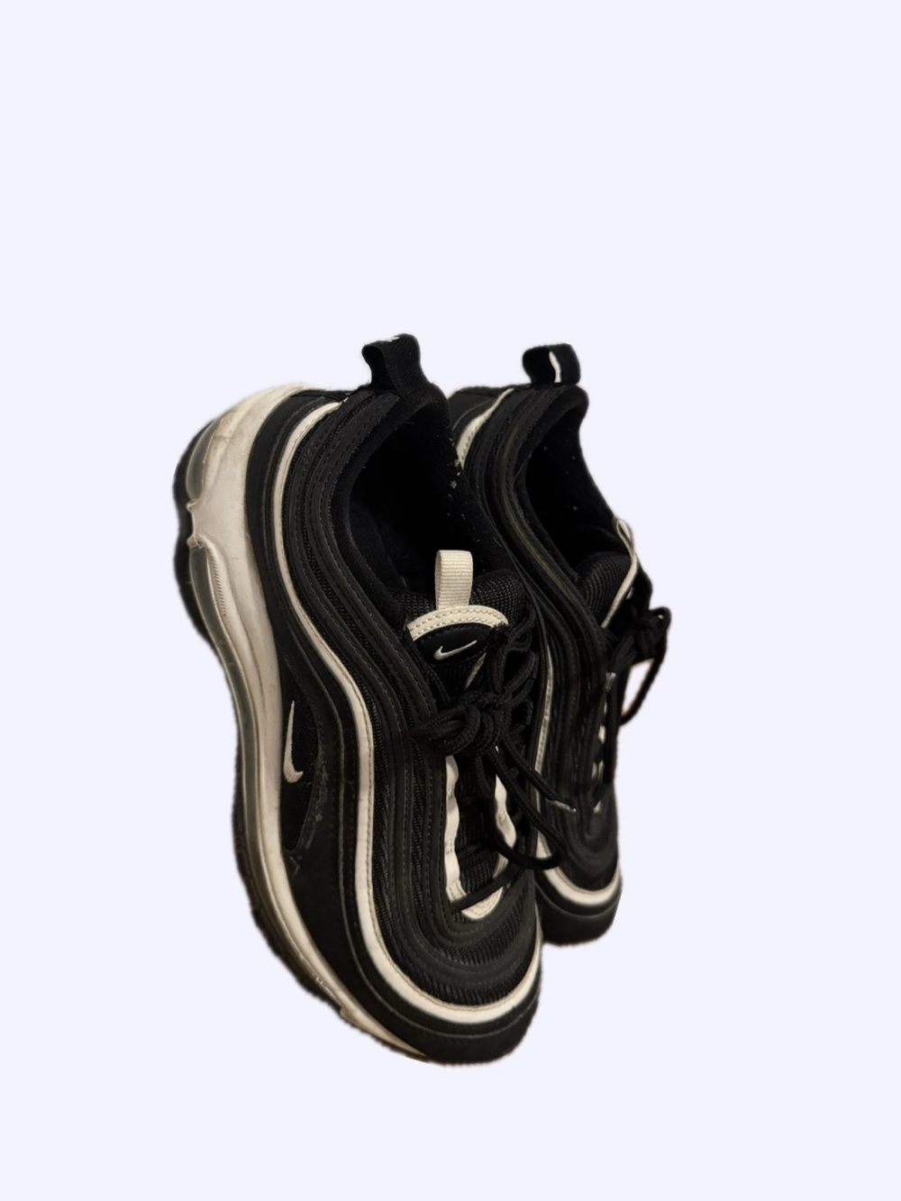 Nike Black and White Layered Running Sneakers